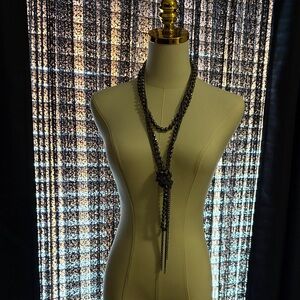 Express Black/Silver/Gray Layered Necklace